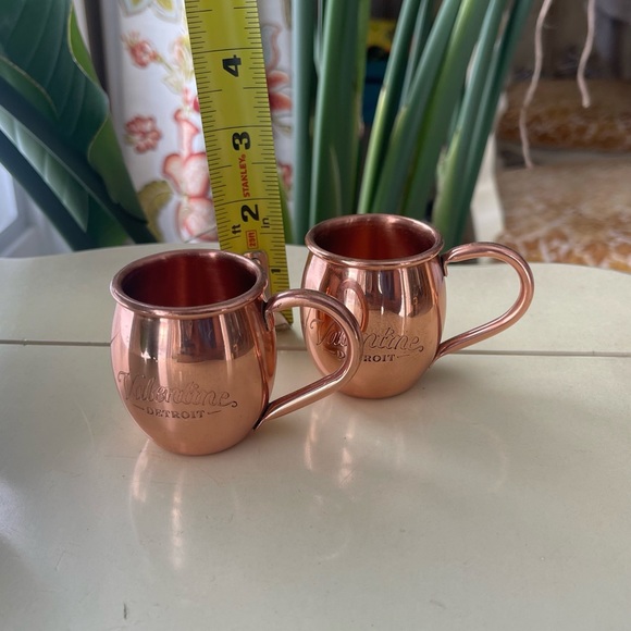 Copper Shot Glasses - Valentine Detroit - Picture 2 of 2